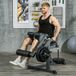 Banc de musculation, 32 positions, dossier et repose-cuisses réglables, acier, gris/noir