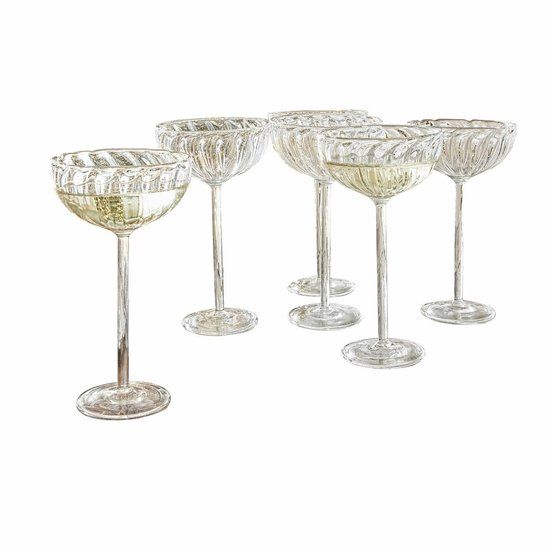 Loberon Glas set van 6 Bavella helder