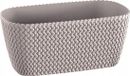 Prosperplast 1x Kunststof Splofy plantenbak/bloembak taupe 40 cm