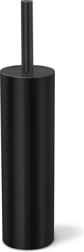 ZACK Tubo Toiletborstelset - Staand - Zwart - RVS - 9x40.5 cm