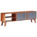 Maison Exclusive - meuble TV, gris, 140x30x45 cm, bois massif