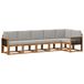vidaXL Buiten bankenset 6 st Naturel en lichtgrijs Polyester