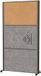MAULconnecto scheidingswand 100 x 182 cm - akoestisch - met wielen - antraciet