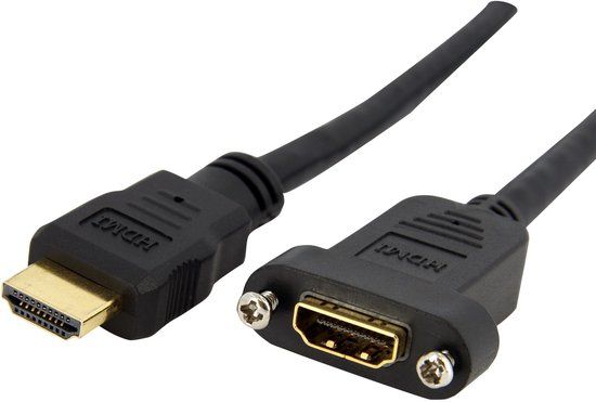 Startech HDMI Kabel Startech HDMIPNLFM3 Zwart 2 m