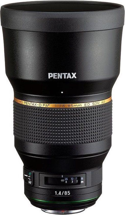 Pentax D FA 85mm F1.4 HD ED SDM AW Lens - Black