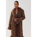HARPER & YVE Imitatiebont Faux Fur Jas met Panterprint - Bruin