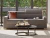 Vente-unique Canapé-lit express quatre places en tissu gris - Lit de 160 cm