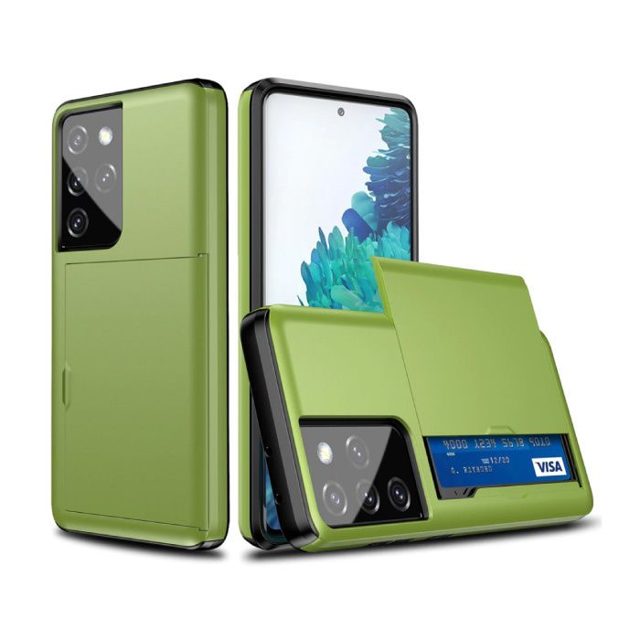 VRSDES Samsung Galaxy S6 Edge - Wallet Case - Green