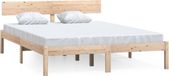 vidaXL Bedframe Massief Hout 140x200 cm