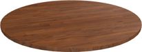 vidaXL Tafelblad rond Ø90x1,5 cm bewerkt massief eikenhout donkerbruin