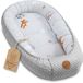 Totsy baby Knus Baby Nestje Pasgeborene – zacht draagbaar en comfortabel Nest voor Ledikant Kinderbed Wieg Babykamer en Onderweg – behaaglijk voor Jongen & Meisje 90x50 cm Teddyberen