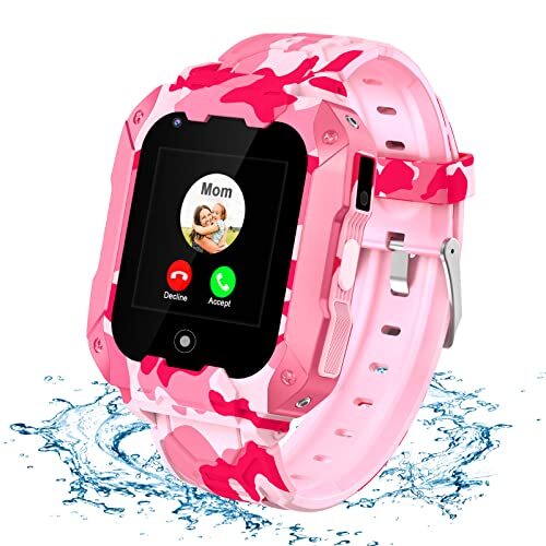 LiveGo Smart Watch voor Kinderen, 4G Secure Smart Watch met Afneembare Behuizing GPS-tracker SOS-oproepcamera WiFi voor Kinderen Studenten van 4-12 jaar Verjaardagscadeaus Schooldag