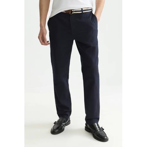Scotch & Soda Warren katoenmix twill chino met riem