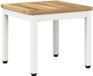 vidaXL Salontafel Wit 40 x 40,5 x 36 cm Massief Acacia Hout