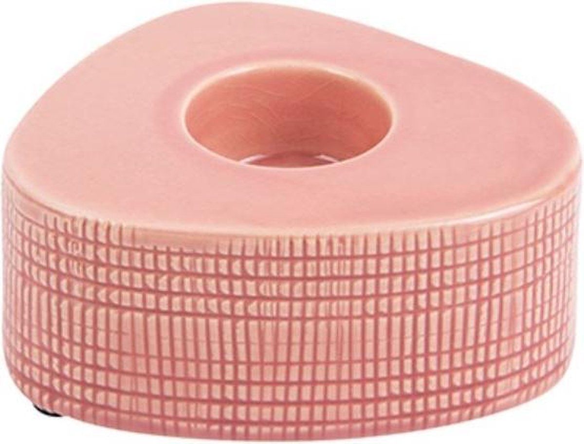 Present Time Waxinelichthouder Triangle Roze 5,2 Cm