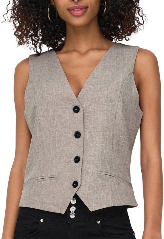 ONLY Gilet ONLLINDA Stijlvol gilet - Fungi - Maat 38