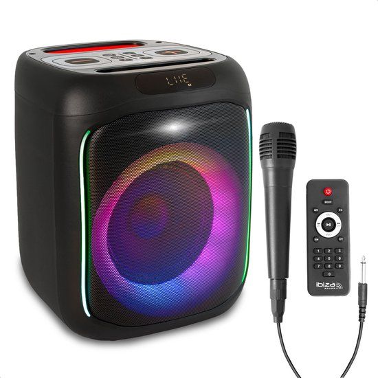 Ibiza CUBE180 180 W draagbare Bluetooth-luidspreker