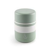 Lacor - 62636 - thermosfles voor levensmiddelen, flora, thermosfles, roestvrij staal, dubbelwandig, BPA-vrij, 10,5 cm, 500 ml, blauw