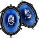 Pyle Auto Luidsprekerset - 3-Weg Auto Speaker - 300 Watt - 80-20 kHz Frequentierespons-Bleu