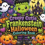 Creepy Cutie Frankenstein Halloween Coloring Book