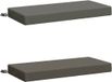 vidaXL - Coussin de banc - SOEST - 2 pièces - 100% Polyester - Gris - 60 x 40 x 8 cm
