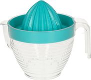 PLASTICFORTE Sinaasappelpers/citruspers - Handmatig - Kunststof - Transparant/Blauw