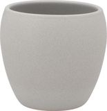 DK Design Bloempot/plantenpot - Vinci - lichtgrijs mat - voor kamerplant - D13 x H14 cm