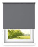 Fart Produkt time4blinds Rolgordijnen Verduisteringsrolgordijn Vrijhangend rolgordijn zonder cassettemuur of plafondmontage UV-bescherming Thermische eigenschappen Solide 130x140 cm Licht antraciet - links