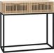 vidaXL Wandtafel 80x30x75 cm bewerkt hout en ijzer