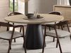 DURDEN Table repas ronde 150 cm chêne urbain
