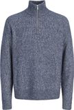 JACK&JONES JORFREDERIKSBERG OLLIE KNIT HALF ZIP Heren Gebreide Trui L Crown Blue