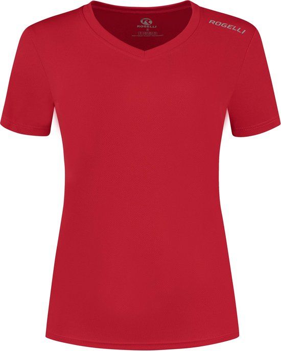 Rogelli Promo Sportshirt Dames - Korte Mouwen - Rood - L