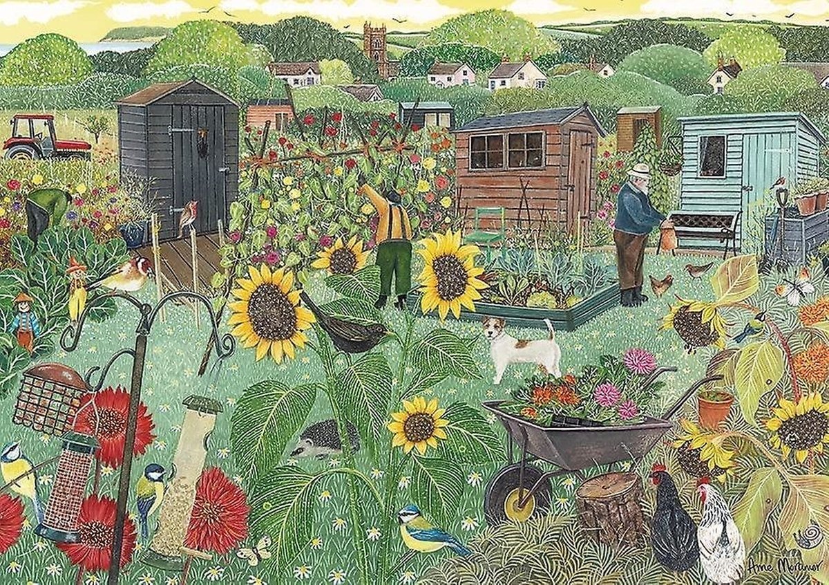 Otter House Up The Allotment Puzzel 1000 Stukjes