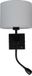 Merkloos Artdelight Wandlamp Quad Zwart Incl. Kap Off-white USB Flex LED 3W 2700K E27