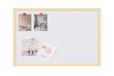Bi-Office Magnetisch whiteboard, droog afwisbaar, pastelgeel, MDF-frame, 90 x 60 cm