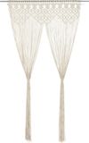 vidaXL Gordijn macramé 140x240 cm katoen crème