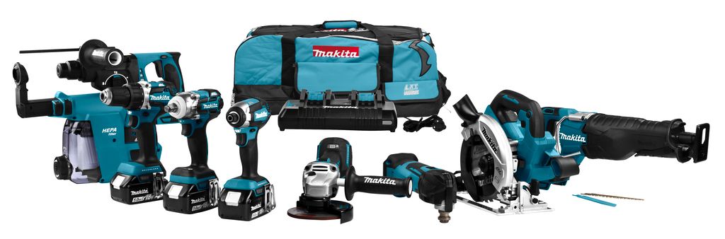 Makita DLX8026TW1 Accu Combiset 8-delig 18V 5.0Ah | Inclusief tas