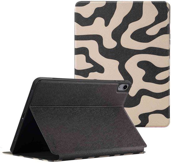 Selencia Book Case voor Apple iPad Air 11 inch (2024-2026) - Art Wave Black