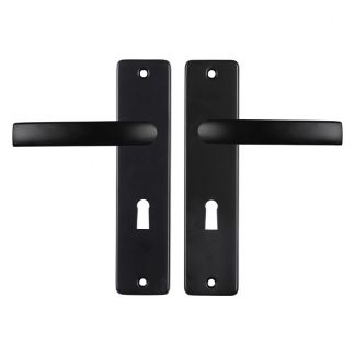 Deurklink met sleutelschild | Starx | Blok | 56 mm (Zwart)