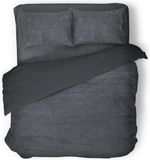 Eleganzzz Dekbedovertrek Teddy Pluche - Antraciet - 240x220cm