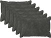 vidaXL - Kussensloop - 6 stuks - HOUTEN - Antracietkleurig - 50 x 80 cm