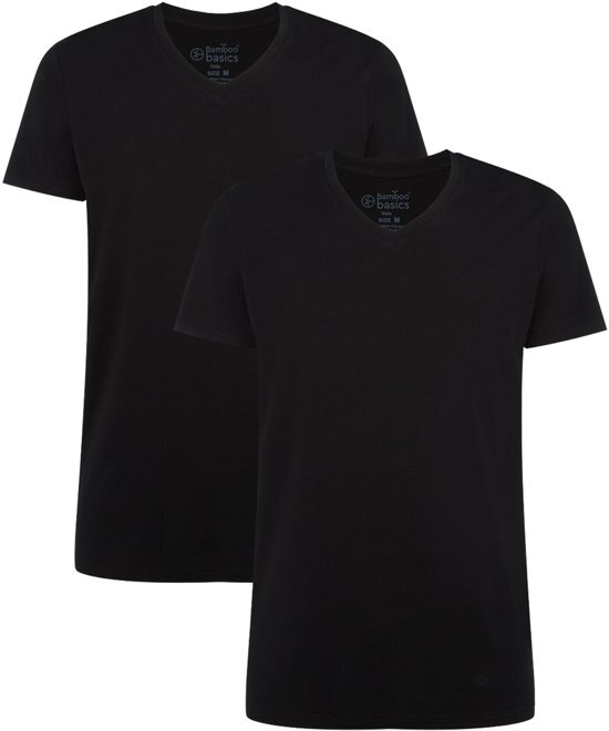 Bamboo Basics Basics Ruben T-shirt Heren Sportshirt - Maat XL - Mannen - zwart