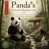 Panda's Peaceful Bamboo Life: A Cozy Adult Coloring Book for Stress Relief, Mindfulness, and Quiet Evenings