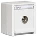 OPUS® Resist veiligheidscontactdoos 1-voudig met slotuitvoering sluiting "6", kleur zuiver wit