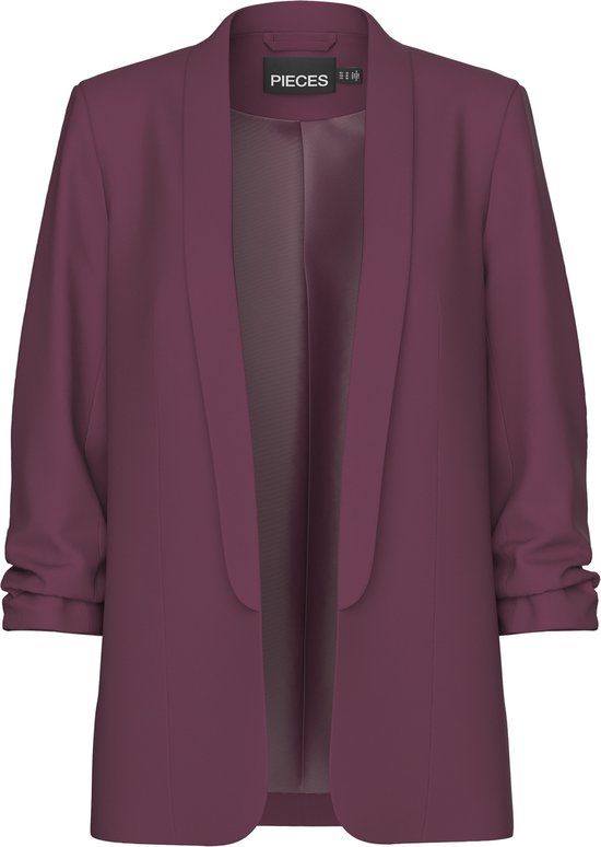 Pieces Blazer Pcbosella 3/4 Blazer Noos 17090996 Grape Wine Dames Maat - XL