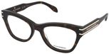 Alexander McQueen Lunettes de vue AM0401O 002 Havane 53 mm