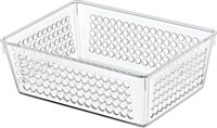 Storage Solutions Opbergmandje - Kunststof - Transparant - 1.2L - 18 x 13 x 6 cm