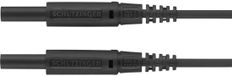 Schützinger Meetsnoer Stekker 2 mm Stekker 2 mm 75.00 cm Zwart 1 stuk(s)