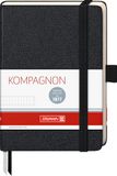 Notitieboek Brunnen 105521905 notitieboek Kompagnon klassiek (hardcover, 9,5 x 12,8 cm, gestippeld, 192 pagina's) 1 stuk zwart