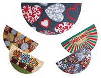 OEM SYSTEMS Coccobello Voetmat, halfrond, 40 x 70 cm, 1 stuk